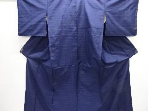 アンティーク　格子織り出し本場大島紬着物アンサンブル